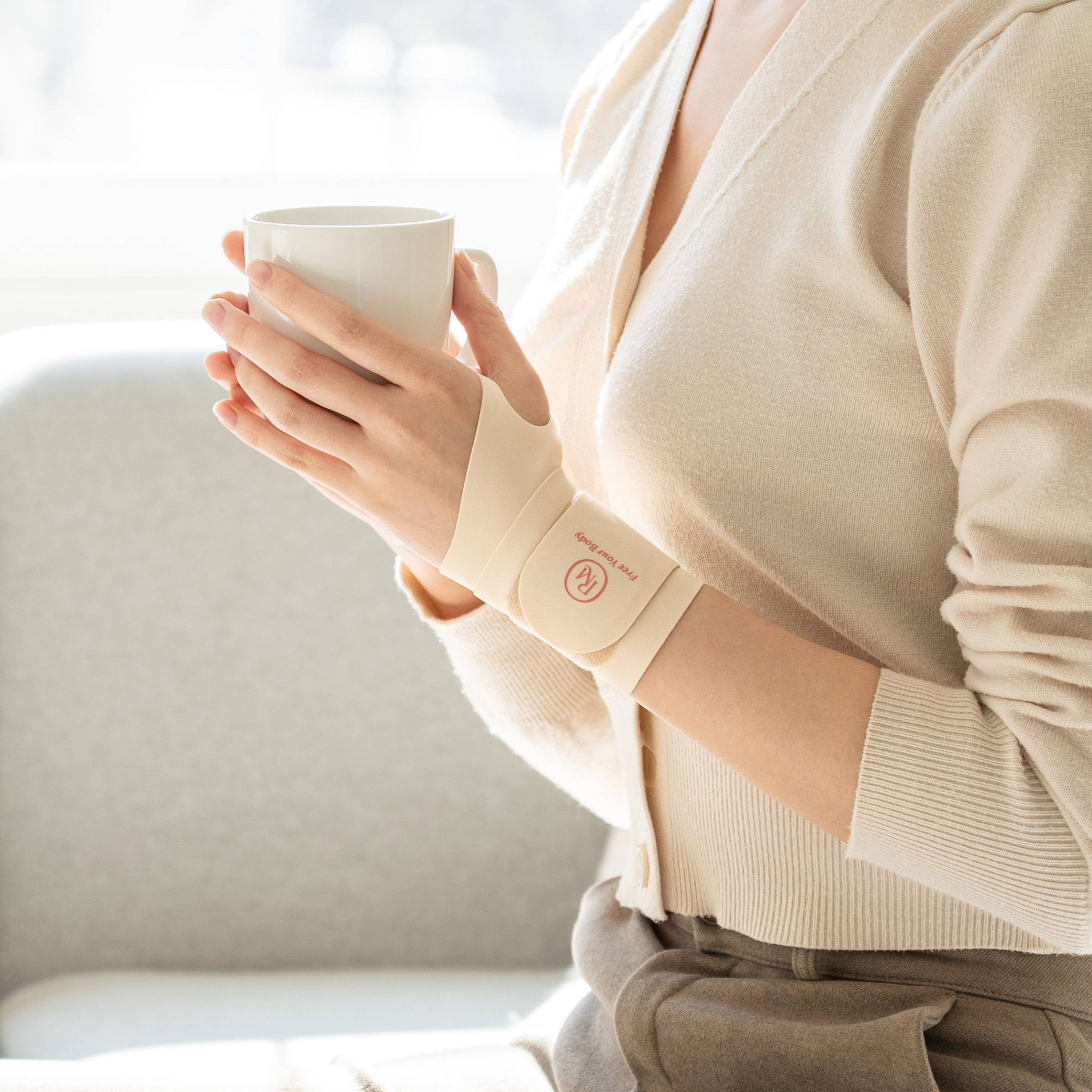 레스티맘 손목보호대 1개입 임산부 산후 산모 출산 육아 2가지 착용법