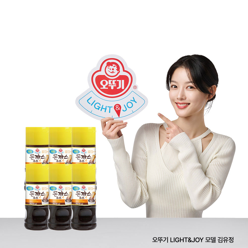 오뚜기 LIGHT&JOY 저당 돈까스소스 290G 6개 - 상품 이미지