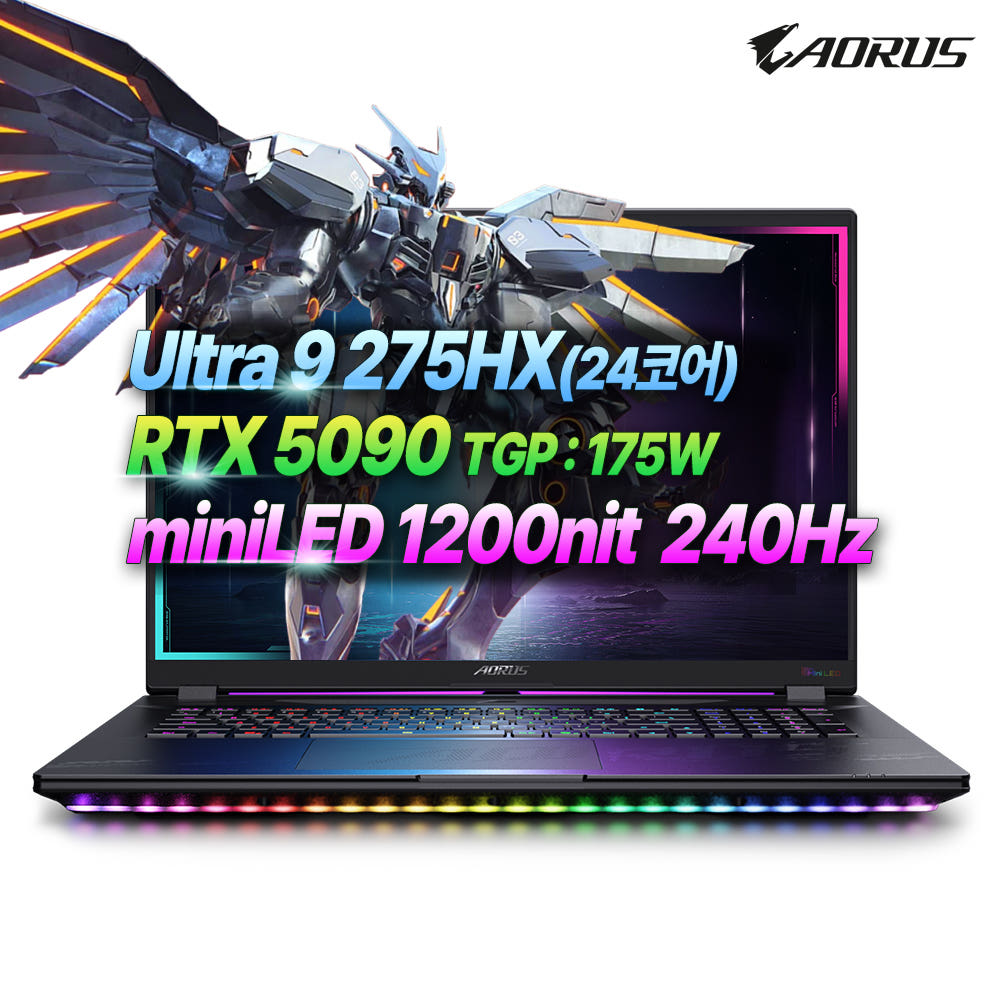 AORUS MASTER 18 전면 이미지