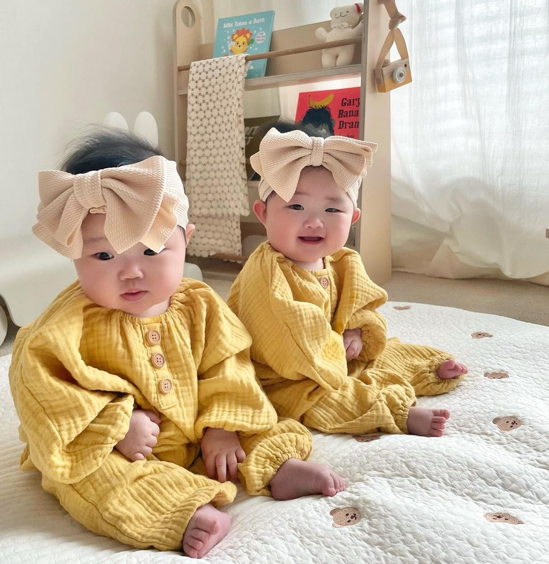 유아 여름 외출복 아기 바디수트 상하복 등원룩 거즈수트 - 상세 이미지 5