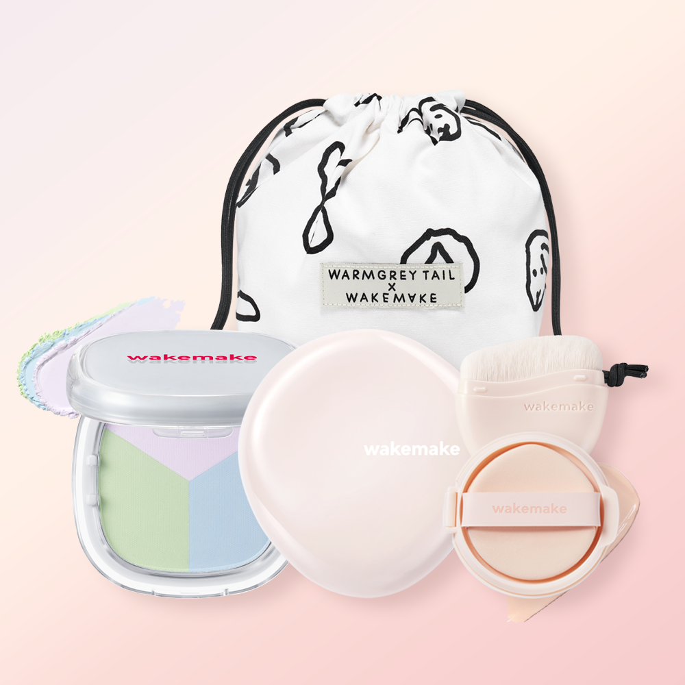 [SET] 웨이크메이크 워터 글로우 코팅밤 12.5g + 스테이 픽서 멀티 컬러 팩트 2종 세트 (증정: 바니바니파우치) / SPF30 PA++ - 상품 이미지