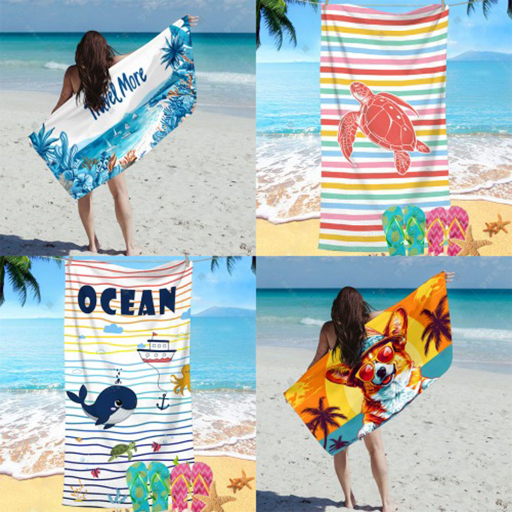 부코 부그러운 극세사 비치타월 특대형