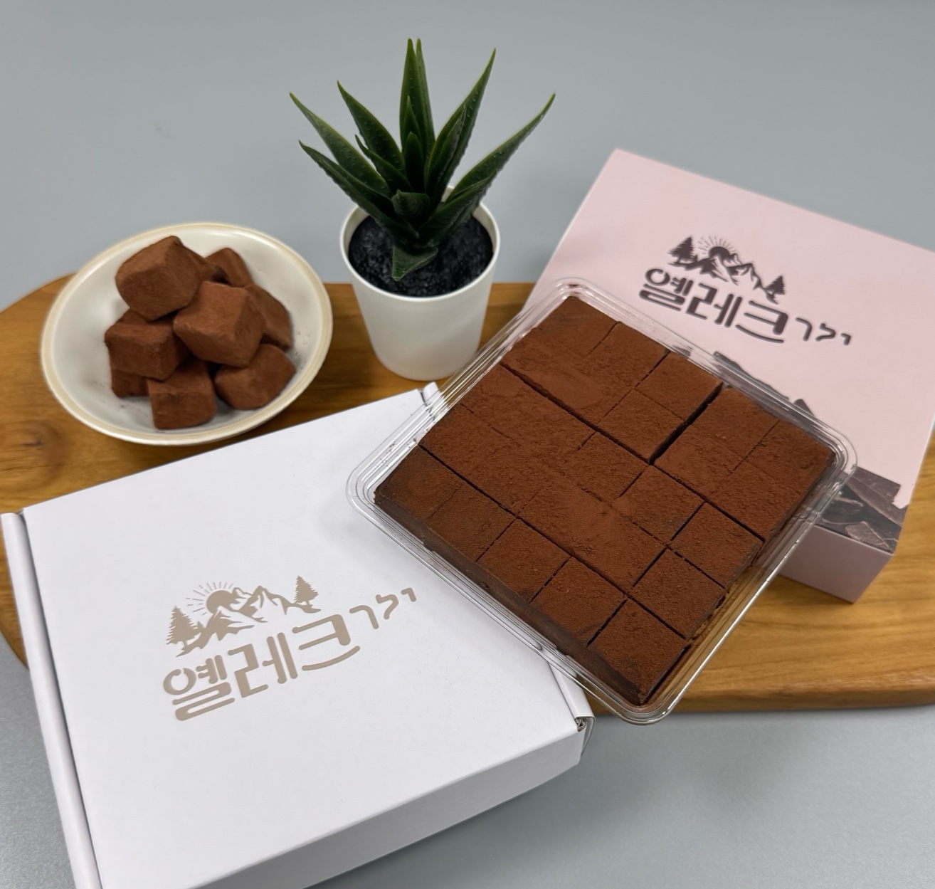 옐레크 수제 뚱콜릿 생 파베 저지방 초콜릿 175g : 옐레크