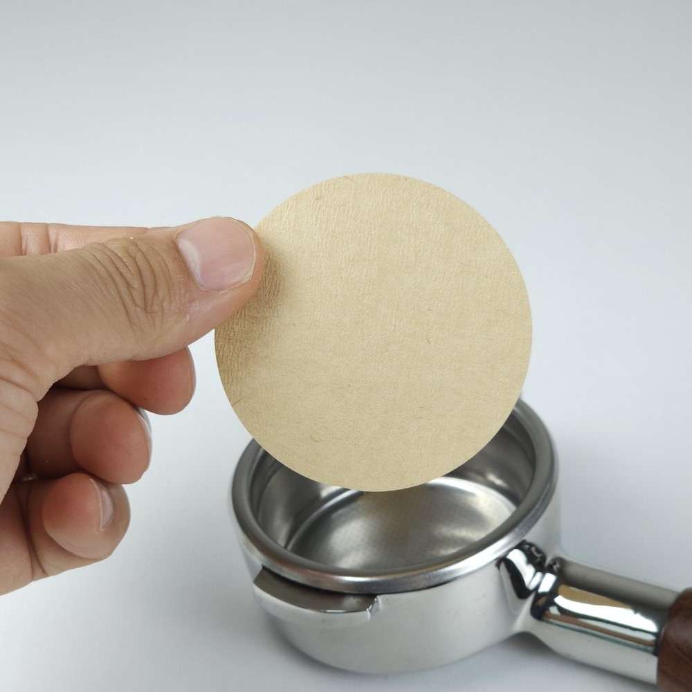 모카포트 원형 커피 필터 라운드 필터 더치 여과지 페이퍼 종이 퍽스크린 51mm 브라운 이미지 6