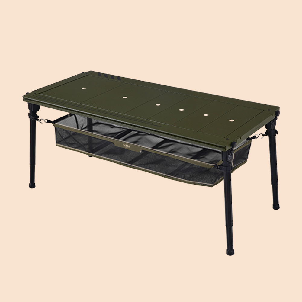 카고컨테이너 휴대용 조립식 캠핑 테이블 COMFORT IGT TABLE 와일드카키 - 상품 이미지