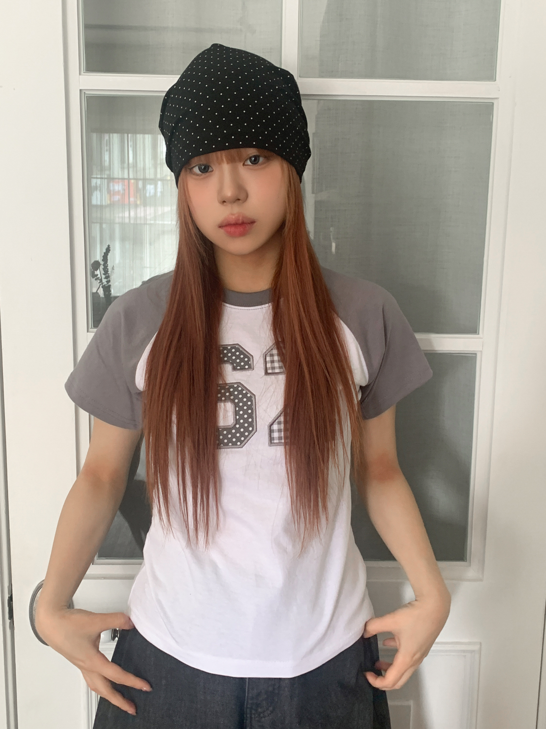 [MD추천!] 미니 도트니 코튼 백셔링 비니 모자 2color 상세 이미지 19
