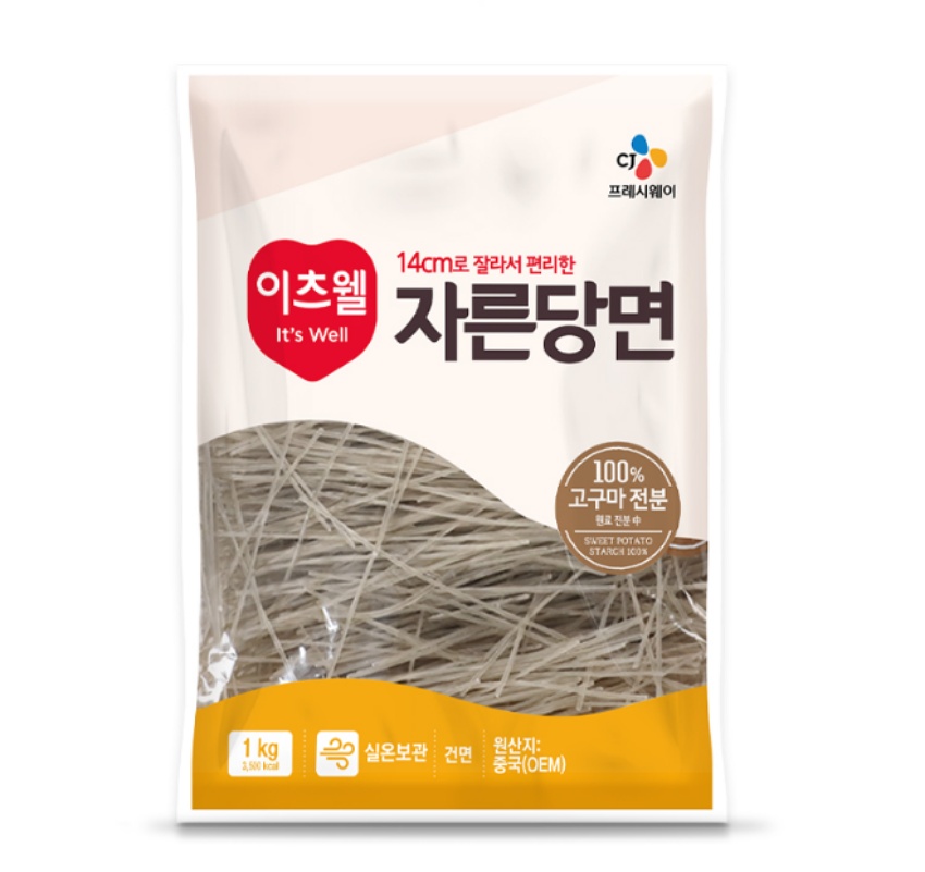 CJ 이츠웰 자른당면 1kg, 10개 - 상세 이미지 2
