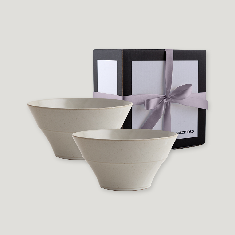 소소모소 단 면기 2P 선물세트 집들이 그릇선물 냉면 라면 그릇 (3colors) - 상세 이미지 2