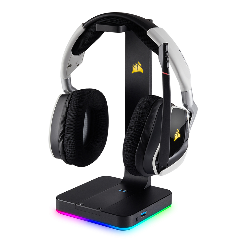 커세어 ST100 헤드셋 거치대 헤드폰 걸이 RGB LED 스탠드 - 상세 이미지 3