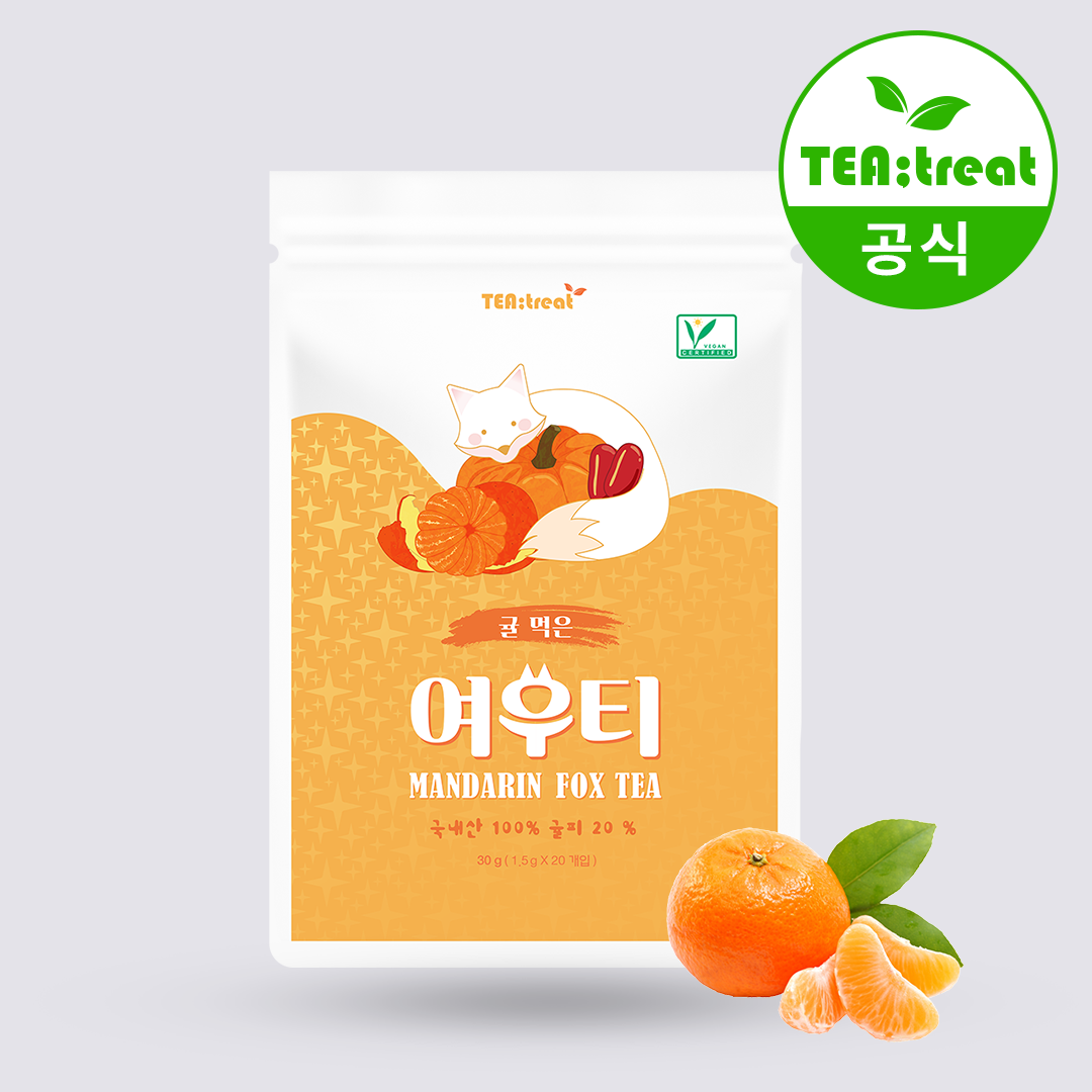 티트리트 여우티 호박팥귤차 티백 20개입 - 메인 이미지
