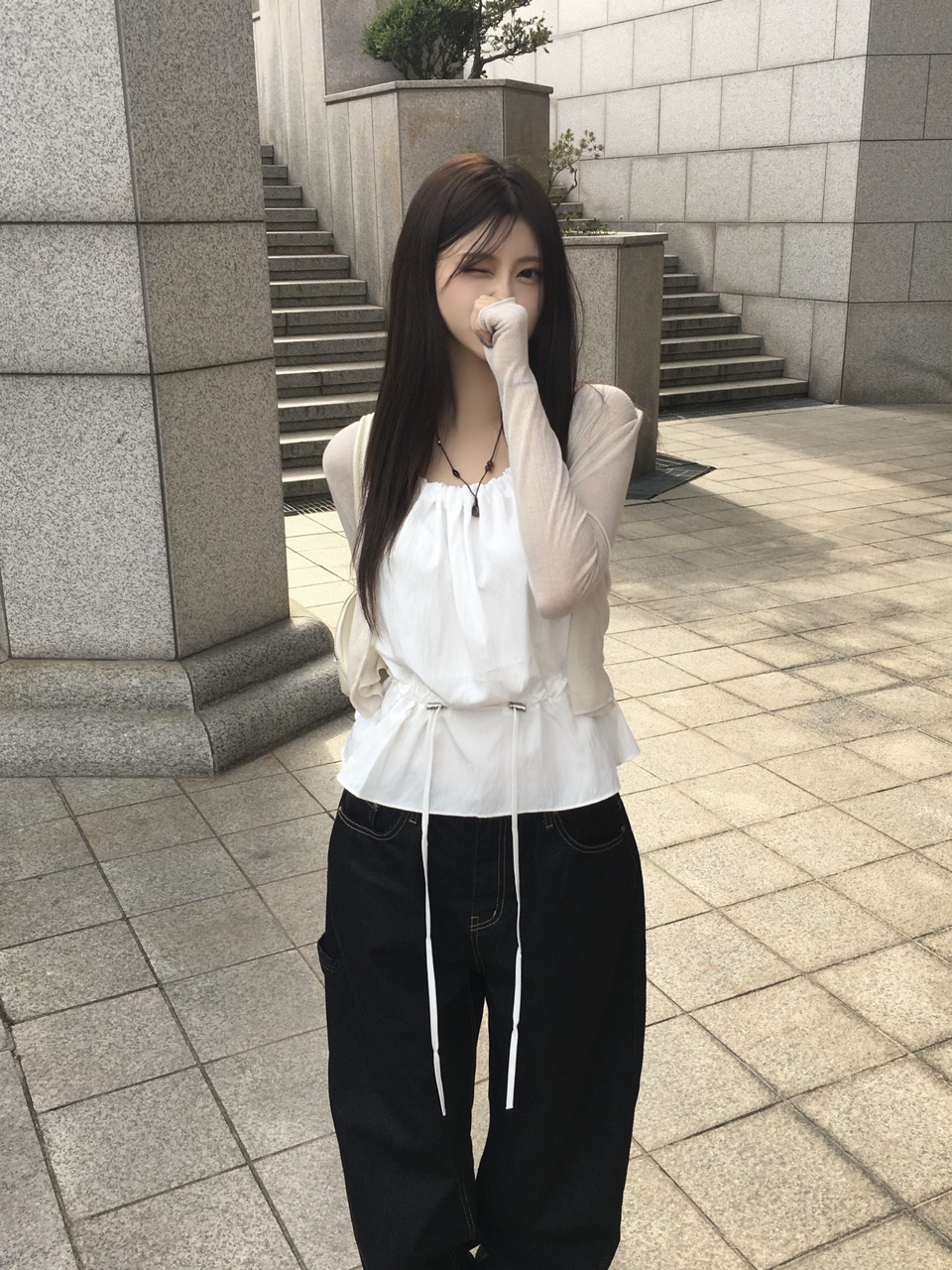 [햇빛가림용🌞💛] 클로버 썸머 후들 시스루 가디건 (6color) 상세 이미지 14