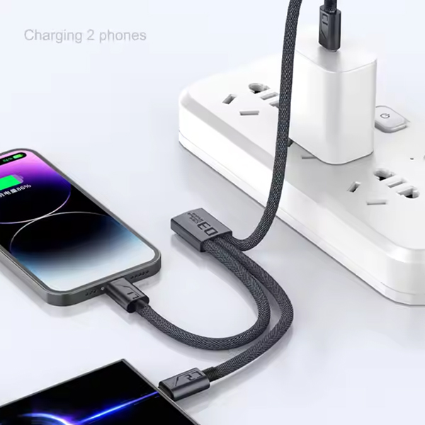 길이조절 올인원 고속충전케이블 C타입 8핀 USB 충전케이블 2CA - 상세 이미지 3