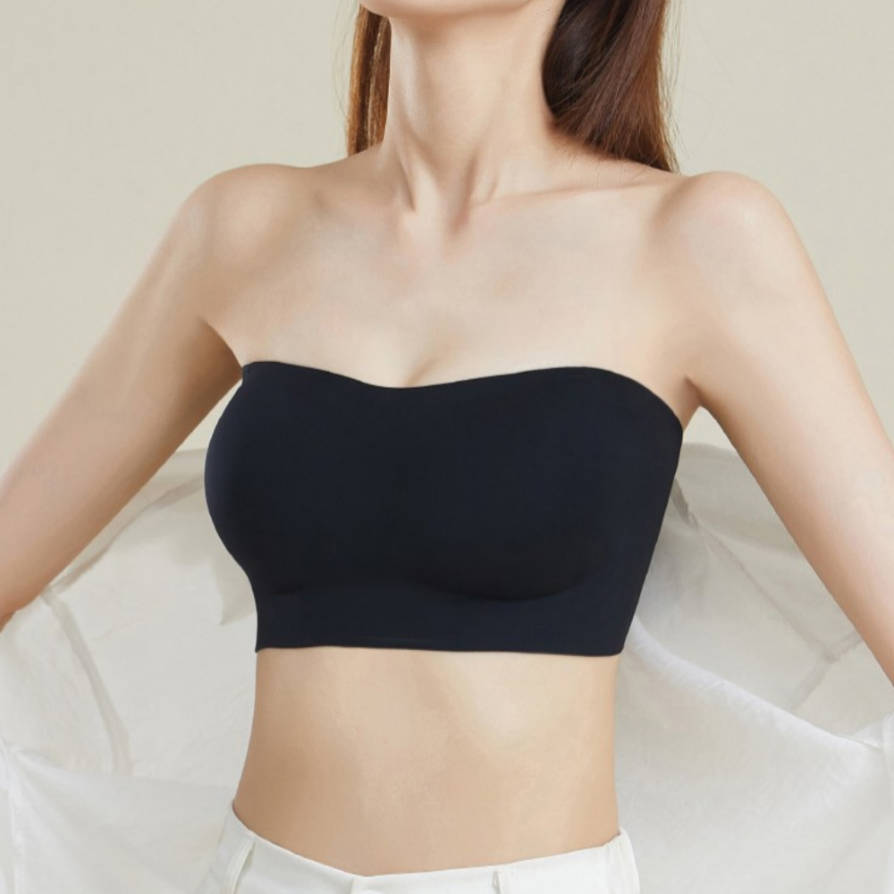 끈없는브라 1.5cm 4cm 왕뽕 옆가슴 오프숄더 웨딩 튜브탑 탱크탑 노끈브라 - 상세 이미지 4
