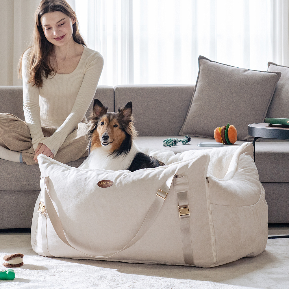 펫테일 셀러브리티 은나노 강아지 카시트 애견 차시트 리저브 대형 L