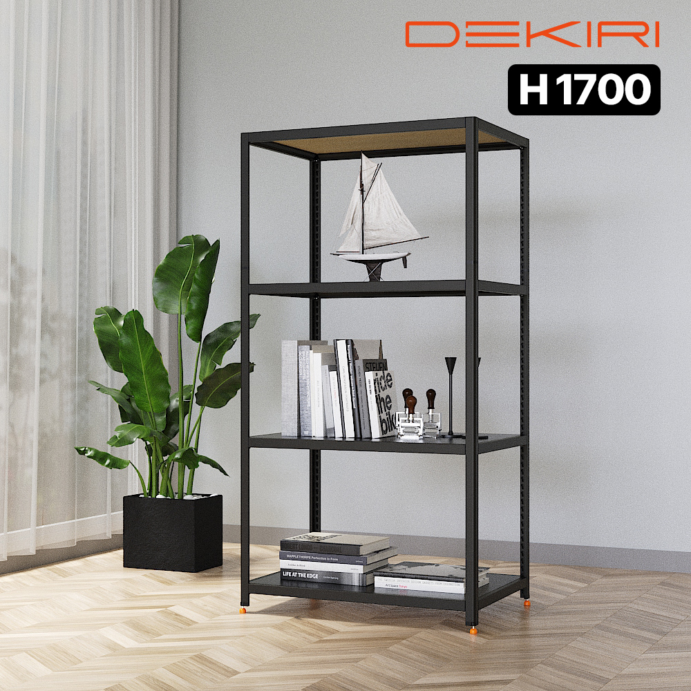 데키리 조립식선반 앵글 경량랙 앵글선반 베란다정리 4003001700 4단