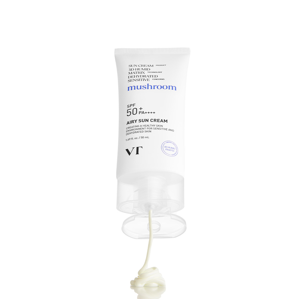 VT 에어리 선크림 자외선 차단제 유기자차 50ml SPF50+/PA++++ - 상품 이미지