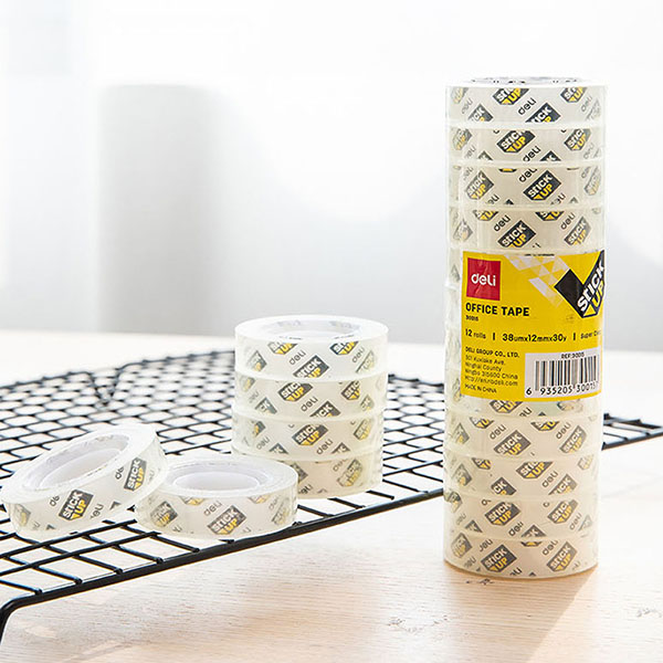 OPP 고투명 클리어 접착테이프 12mm 18mm 리필 대용량 포장 접착용품 - 상세 이미지 4