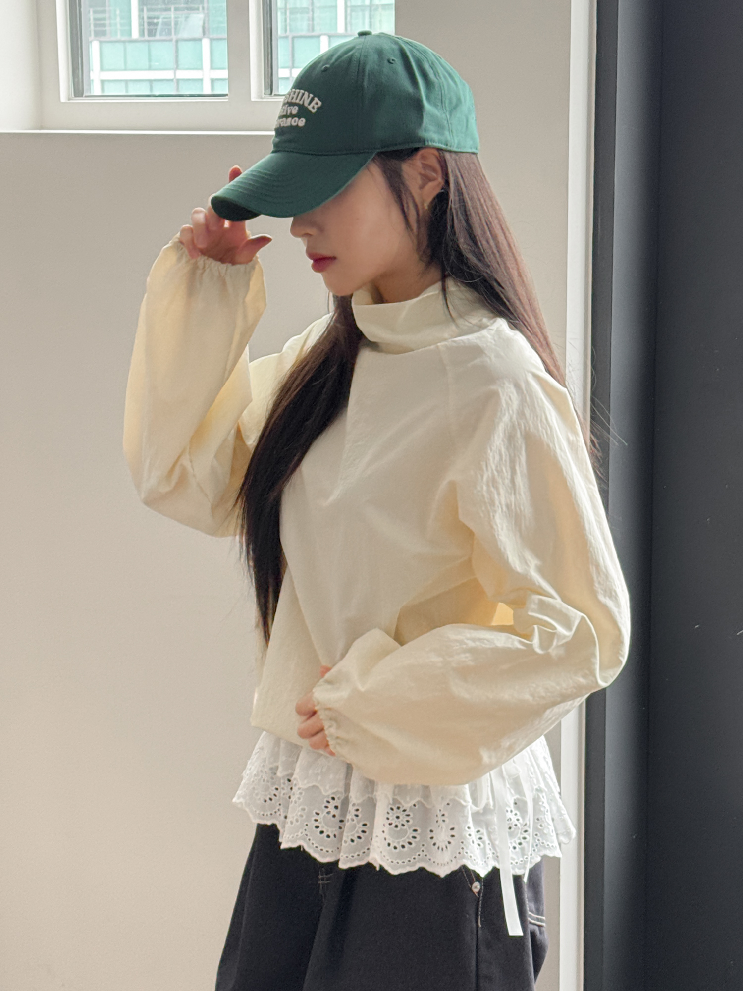 [소두핏] 선샤인 레터링 자수 데일리 볼캡 모자 5color 상세 이미지 29