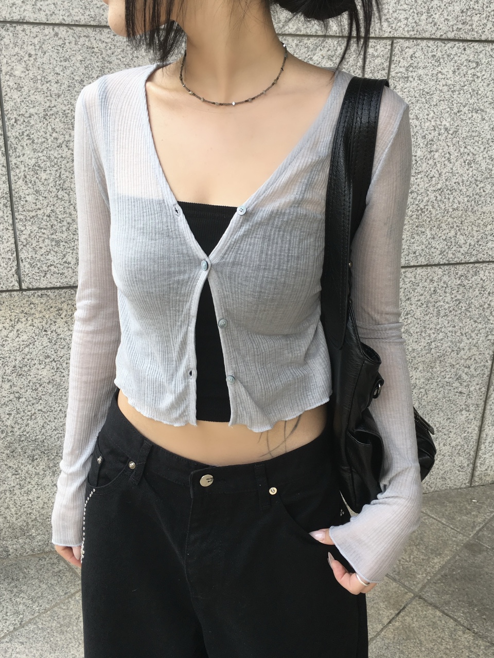 [햇빛가림용🌞💛] 클로버 썸머 후들 시스루 가디건 (6color) 상세 이미지 51