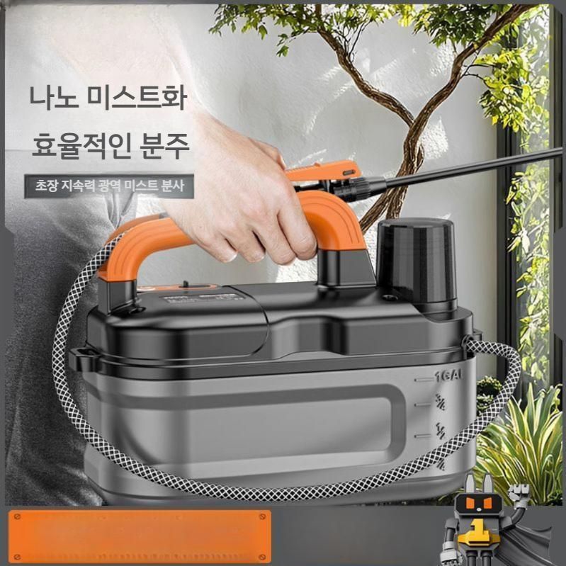 충전식 전기 분무기 농업용 고압 스프레이 압축분무기 4L 강화형 배터리 1800mAh - 상세 이미지 3