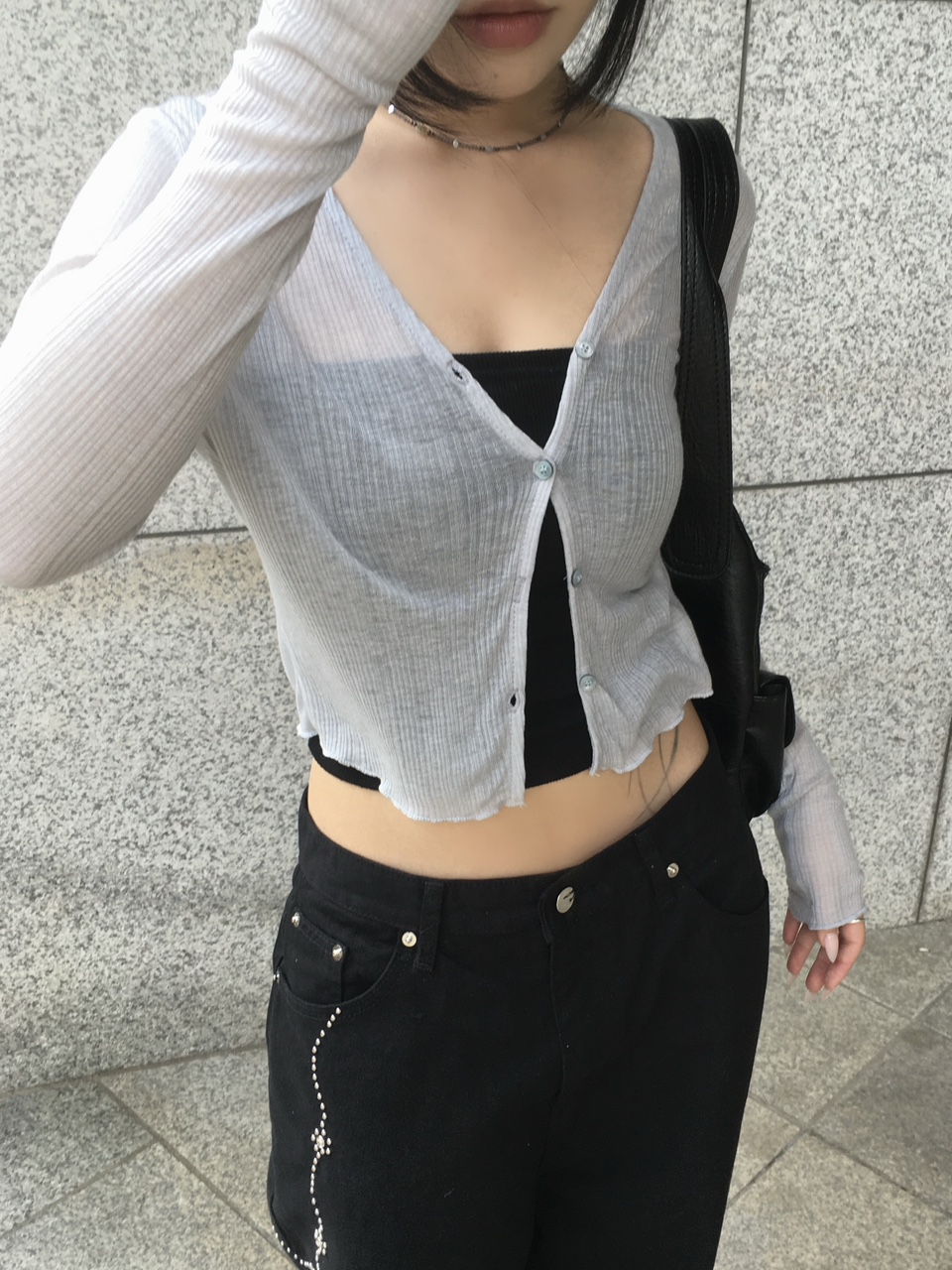 [햇빛가림용🌞💛] 클로버 썸머 후들 시스루 가디건 (6color) 상세 이미지 53