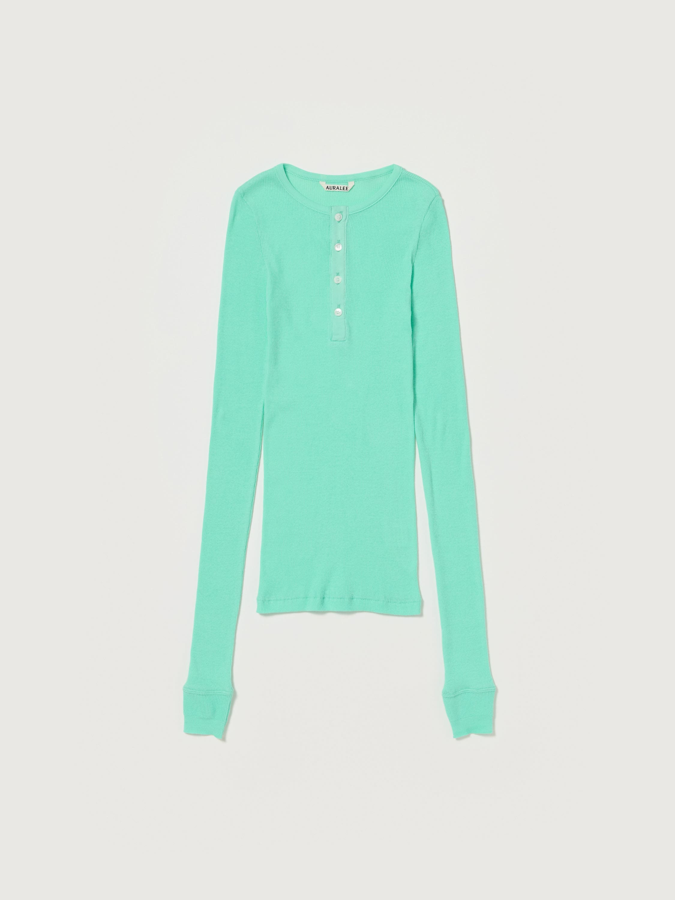 오라리 긴팔티 ORGANIC SOFT RIB HENLY NECK P/O 25SS - 상세 이미지 3
