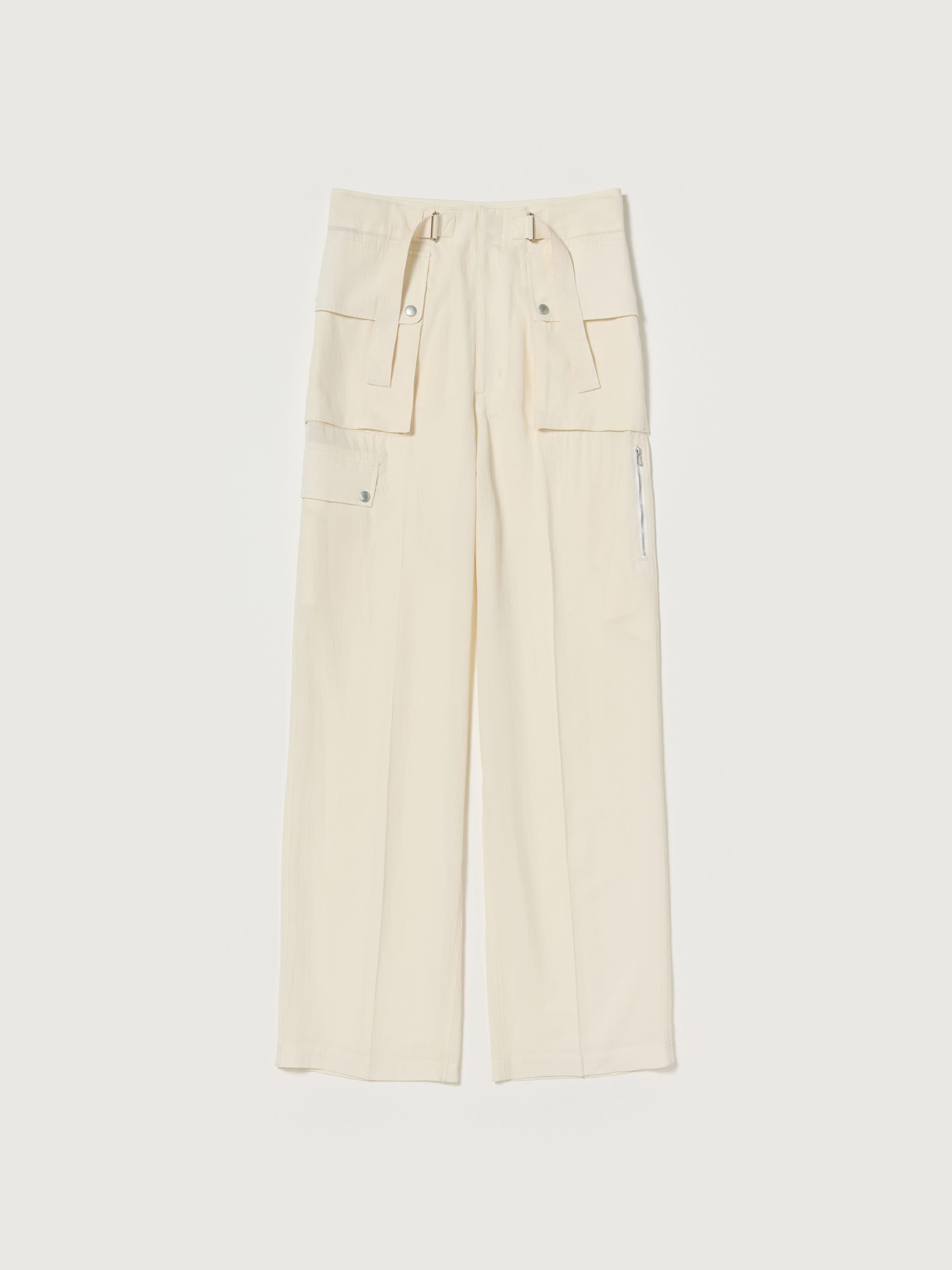 오라리 우먼즈 바지 LIGHT COTTON WOOL VIYELLA CARGO PANTS 25SS - 상세 이미지 2
