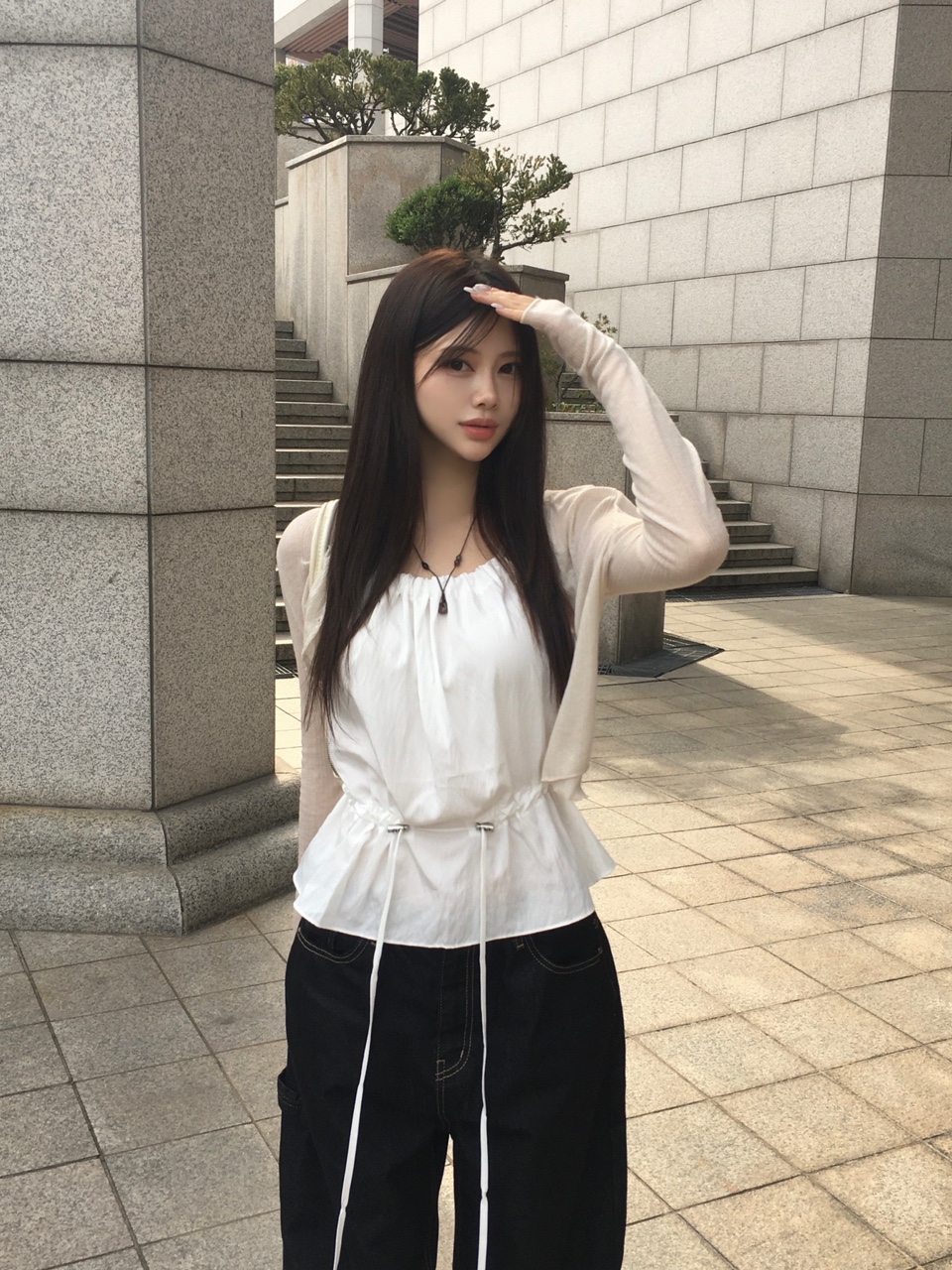 [햇빛가림용🌞💛] 클로버 썸머 후들 시스루 가디건 (6color) 상세 이미지 15