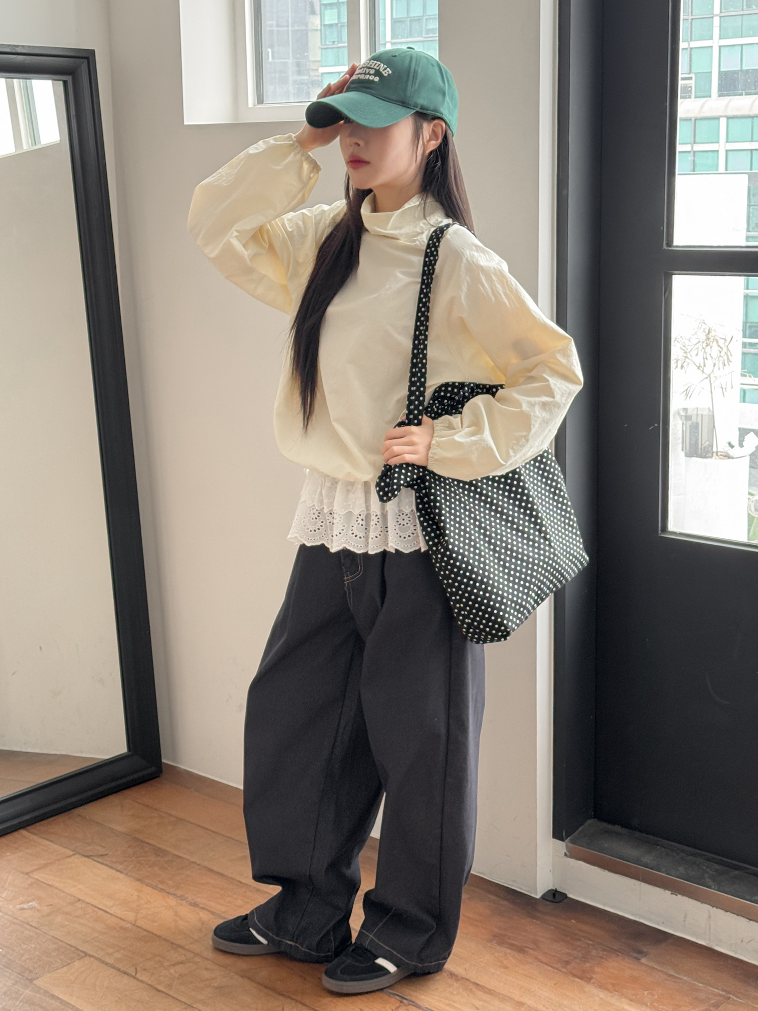 [소두핏] 선샤인 레터링 자수 데일리 볼캡 모자 5color 상세 이미지 31