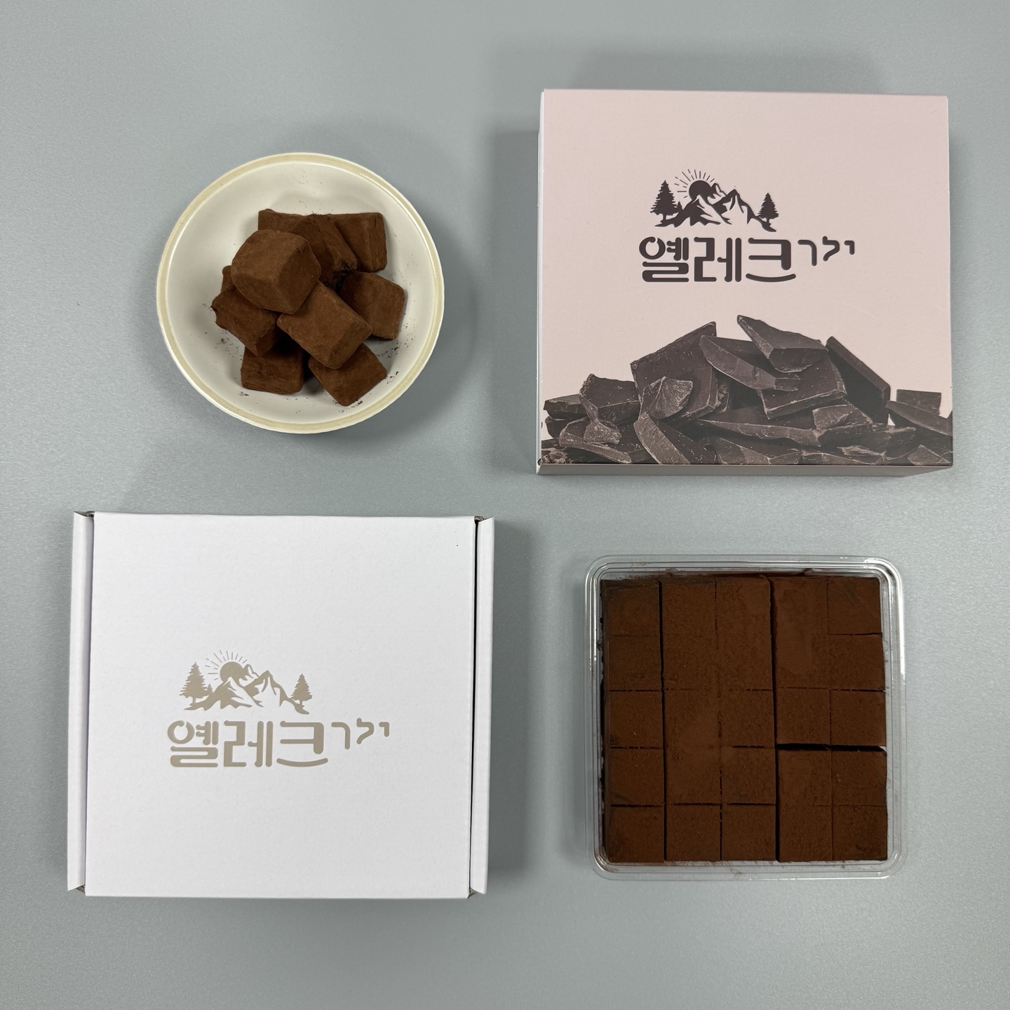옐레크 수제 뚱콜릿 생 파베 저지방 초콜릿 175g : 옐레크