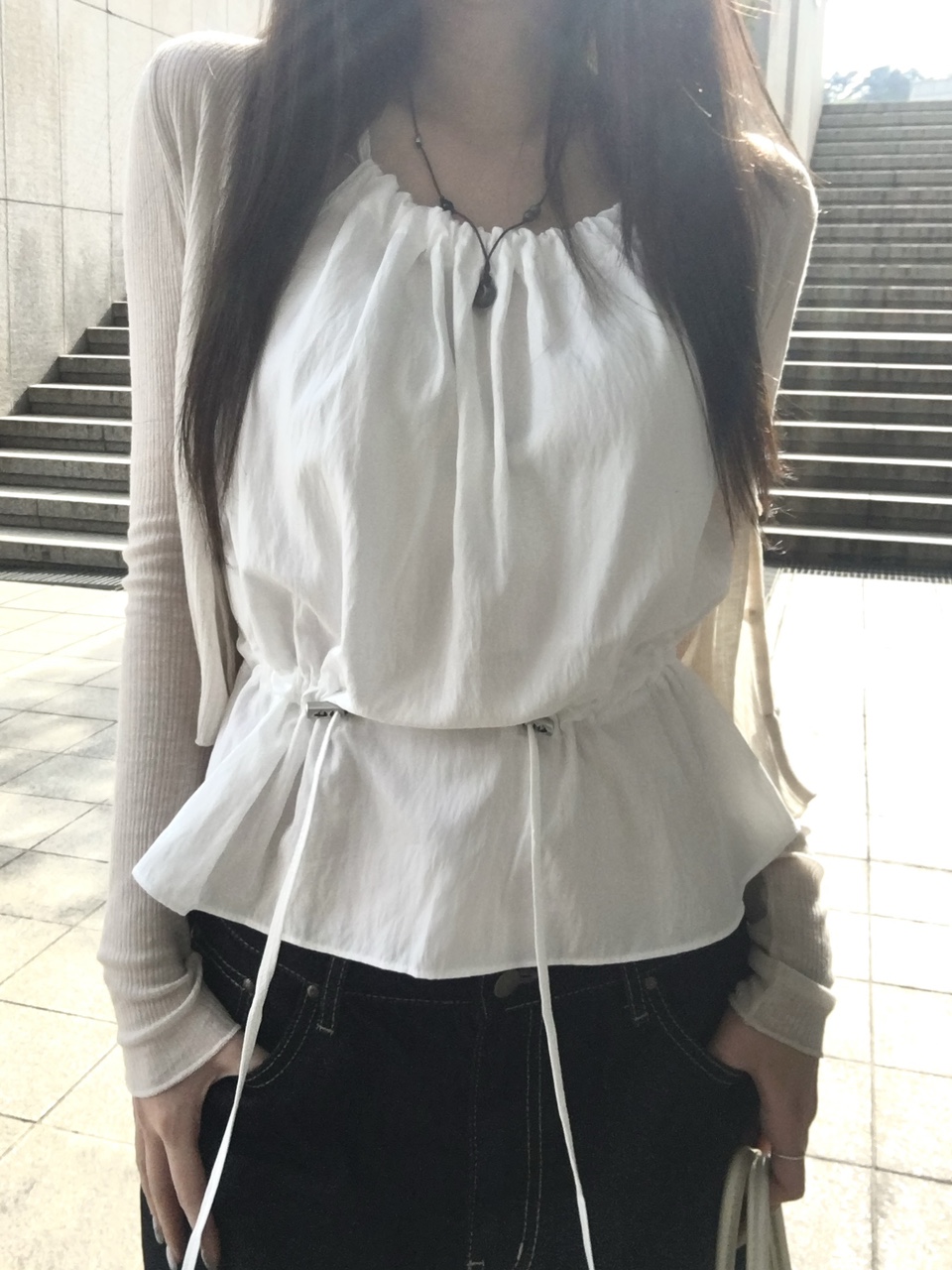 [햇빛가림용🌞💛] 클로버 썸머 후들 시스루 가디건 (6color) 상세 이미지 28