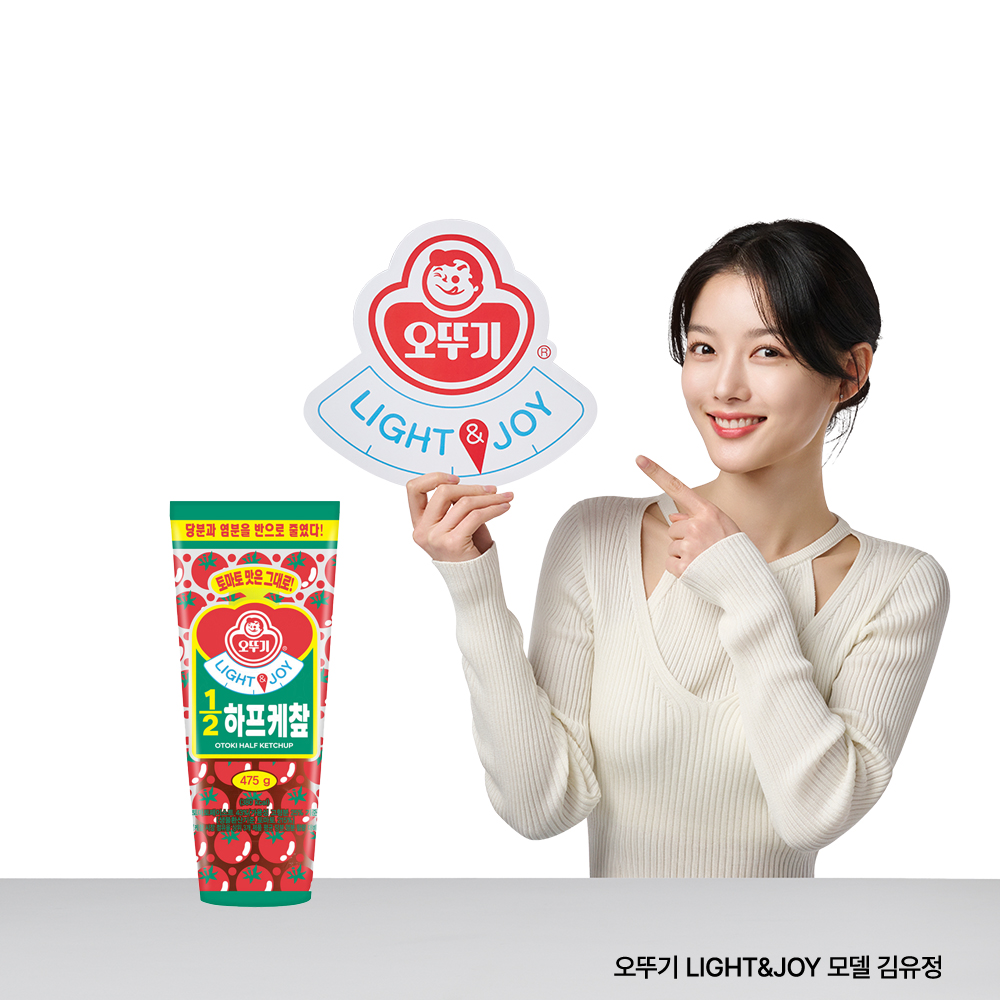 오뚜기 LIGHT&JOY 1/2하프 케찹 475g - 메인 이미지