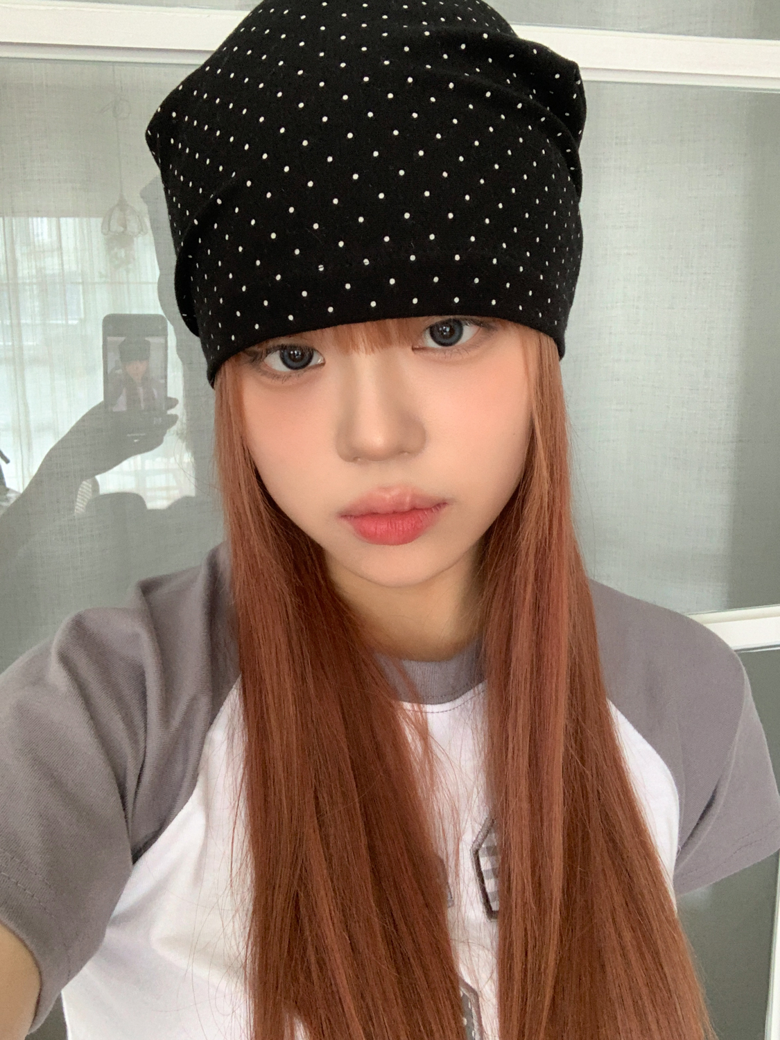 [MD추천!] 미니 도트니 코튼 백셔링 비니 모자 2color 상세 이미지 15
