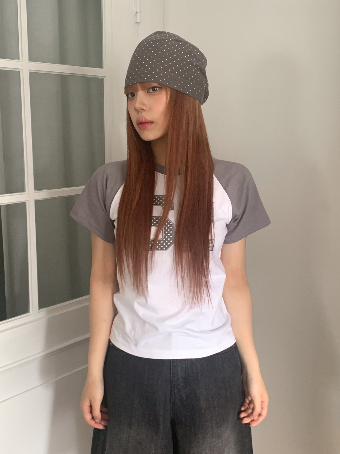 [MD추천!] 미니 도트니 코튼 백셔링 비니 모자 2color 상세 이미지 9