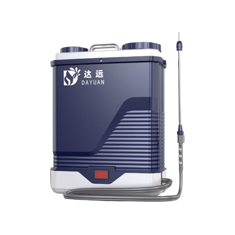 농업용 압축분무기 충전식 자동약제 교반 분사기 교반형 5구24통분사 배터리2개 20L