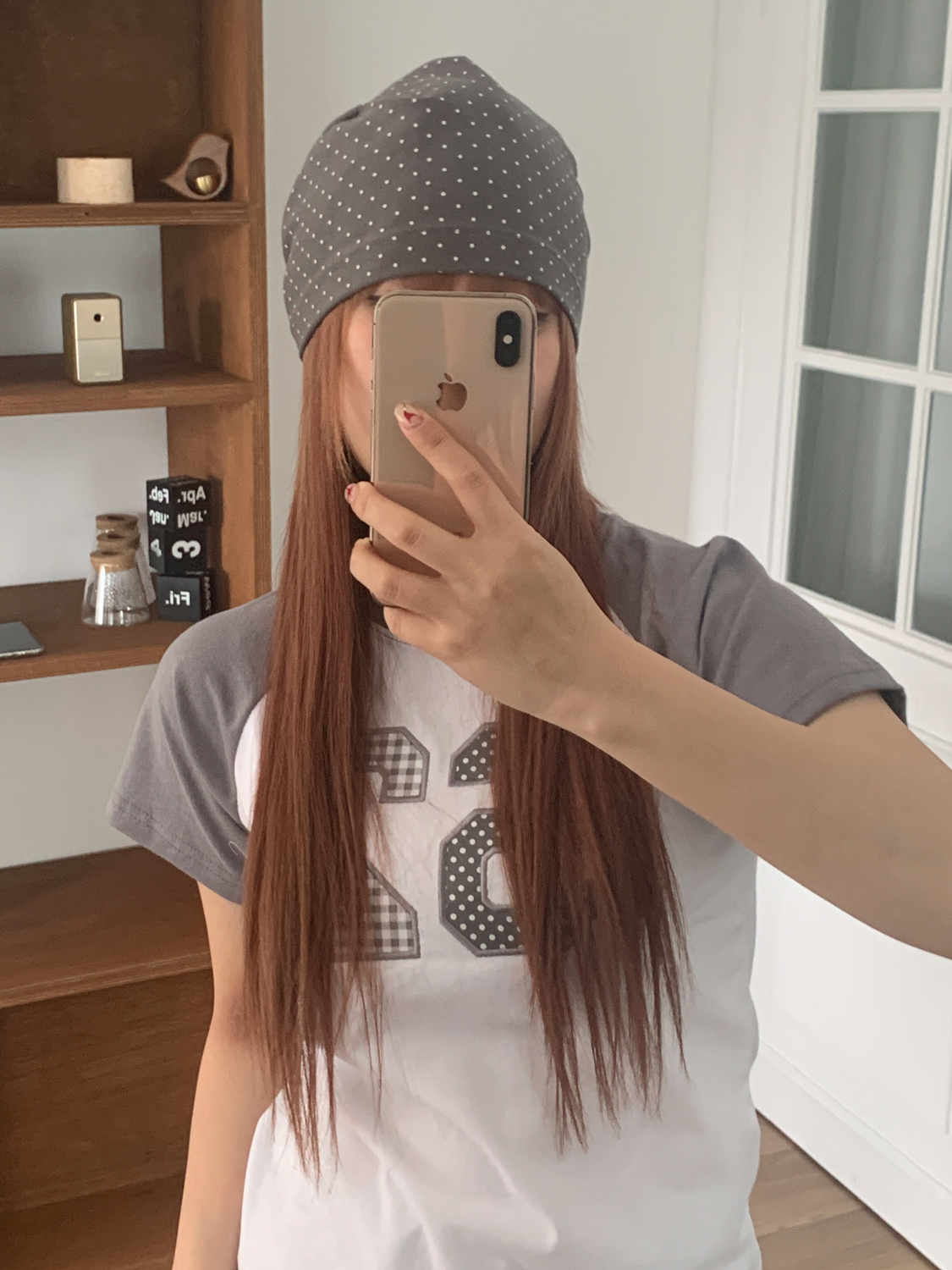 [MD추천!] 미니 도트니 코튼 백셔링 비니 모자 2color 상세 이미지 5