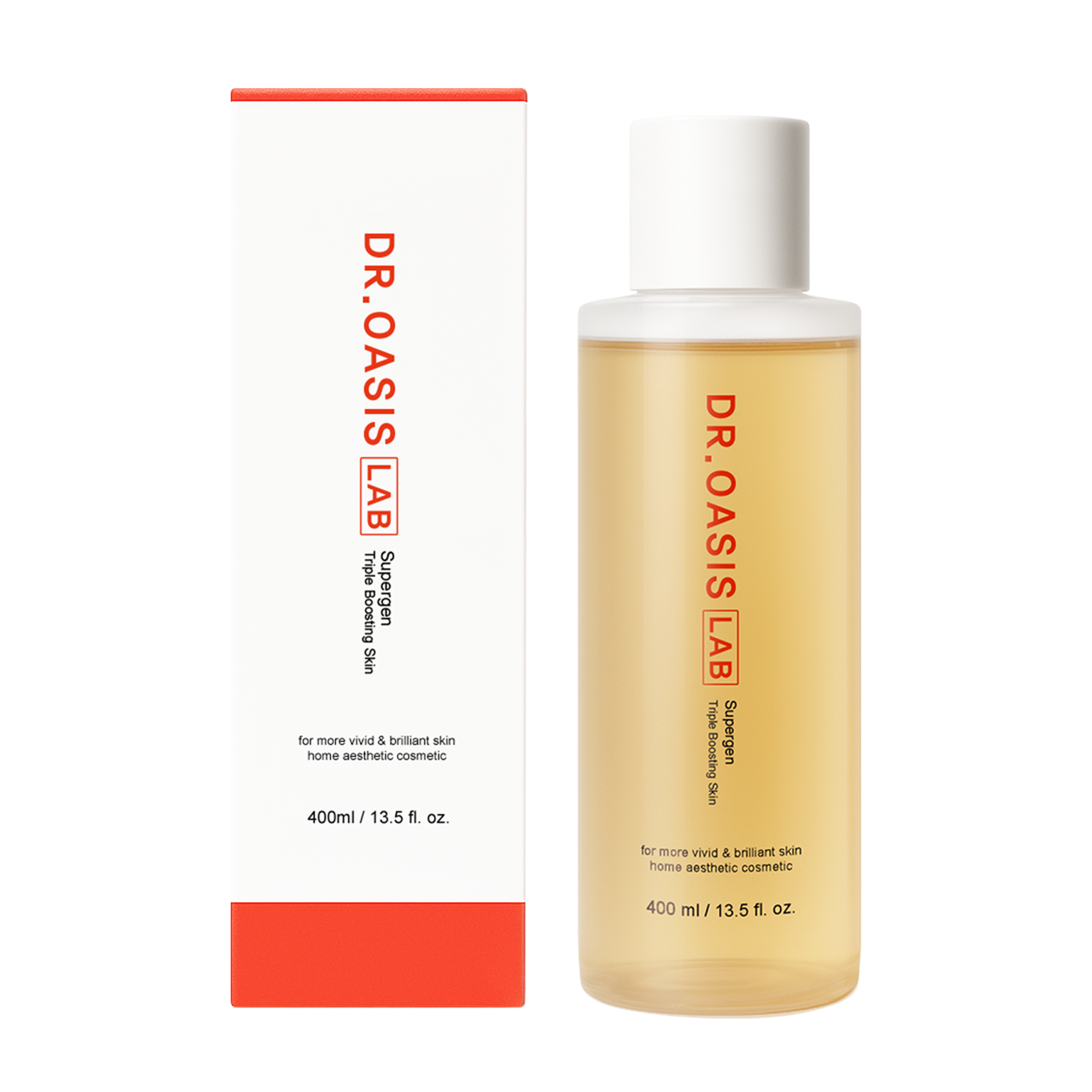 [DR.OASIS LAB] 슈퍼겐 트리플 부스팅 스킨 수분토너 400ml - 상세 이미지 4