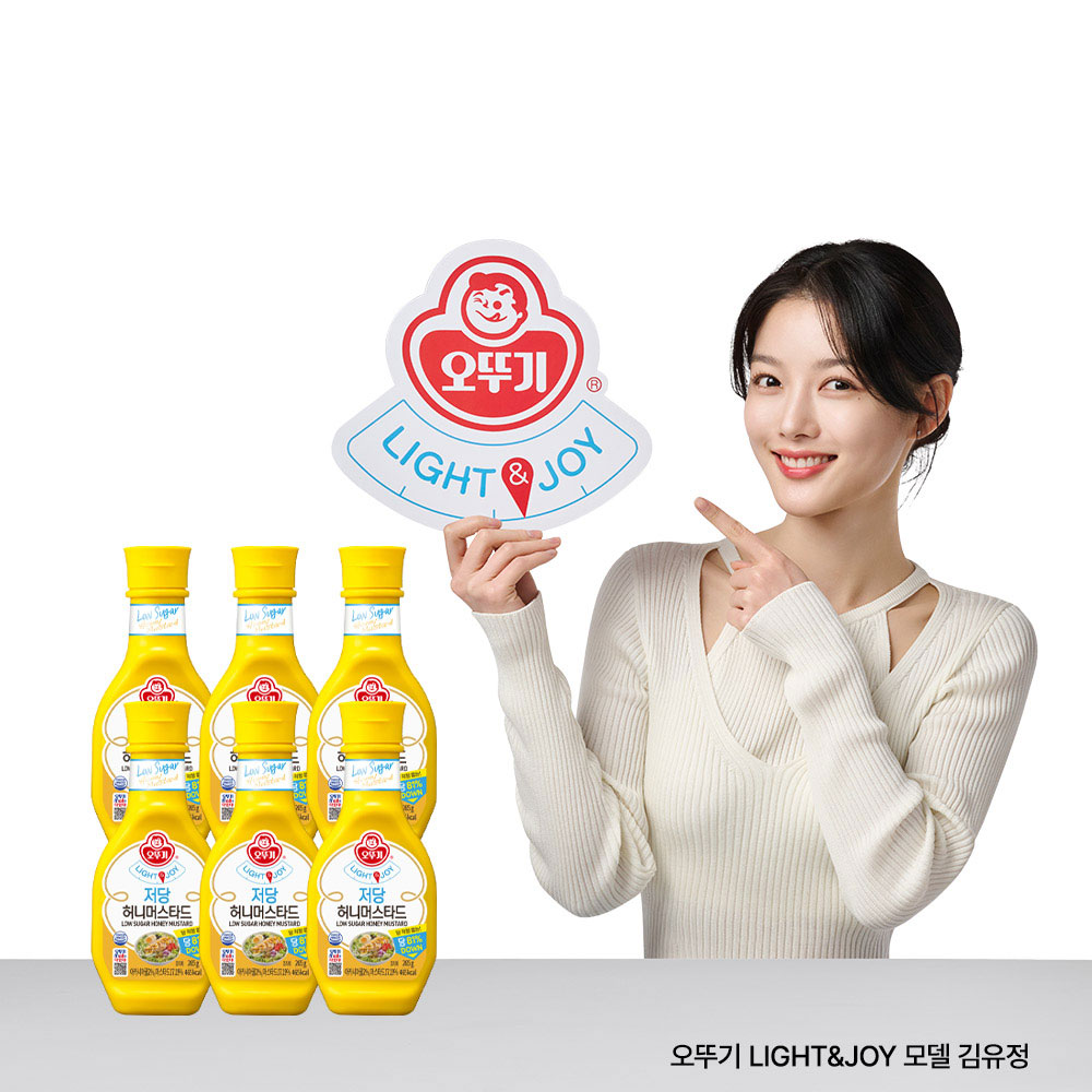 오뚜기 LIGHT&JOY 저당 허니머스타드 265G 6개 - 메인 이미지