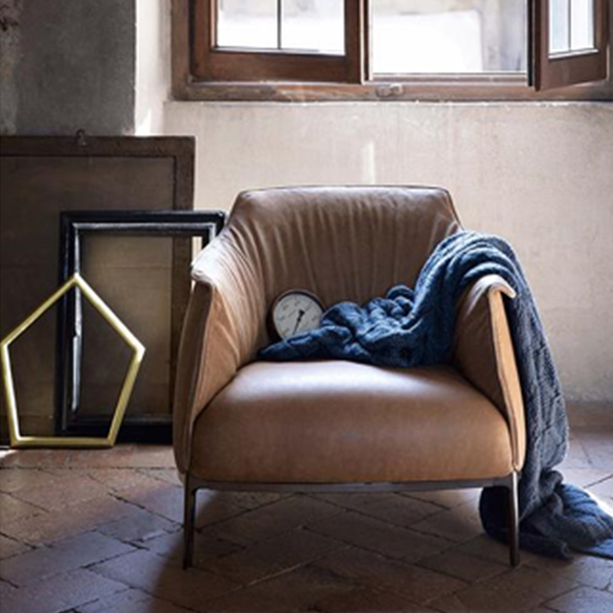 아치볼드 인테리어 편안한 안락 레더 체어 Archibold Chair 이미지 7