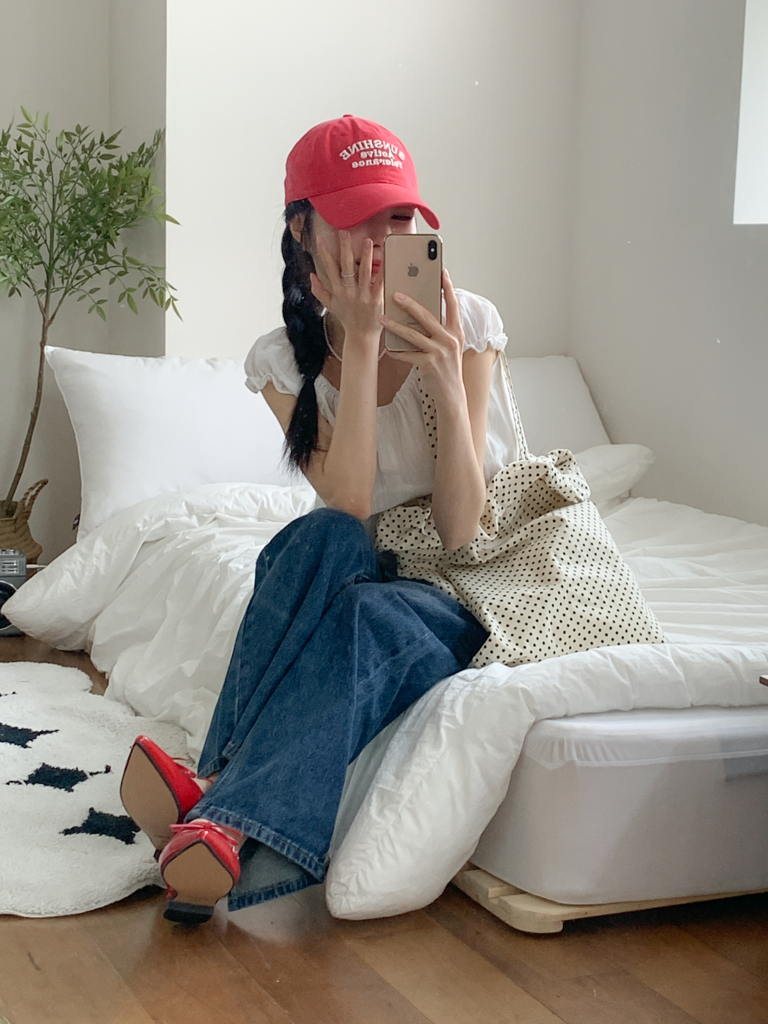 [소두핏] 선샤인 레터링 자수 데일리 볼캡 모자 5color 상세 이미지 16