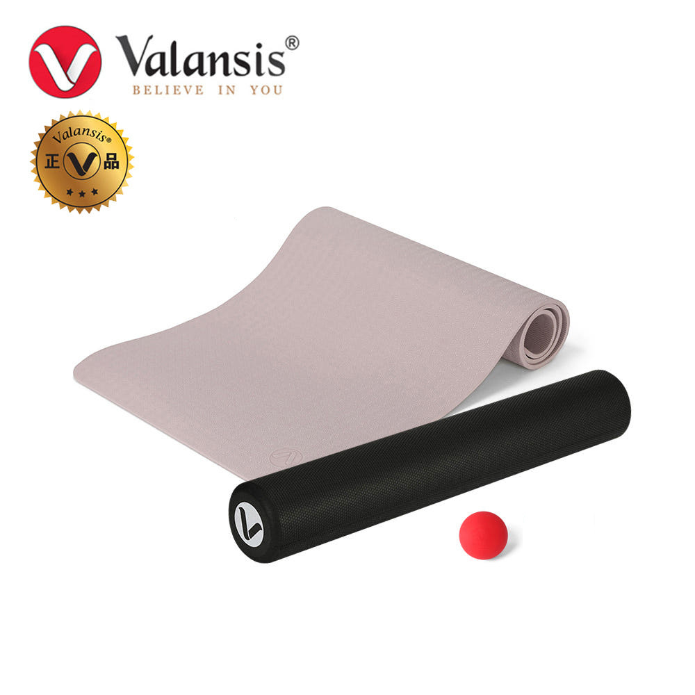 밸런시스 마사지볼 홈트 SET/NEW EVA90 폼롤러 /TPE 크림베이지 홈트레이닝