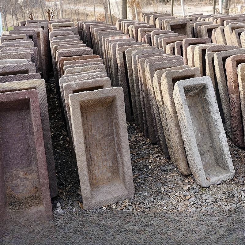 돌수반 직사각 구피 정원 장식품 식물 야외 물고기 화단 옹기 - 상품 이미지