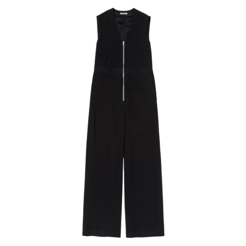 오라리 우먼즈 점프슈트 HARD TWIST COTTON LINEN GABARDINE SLEEVELESS JUMPSUIT 25SS - 메인 이미지