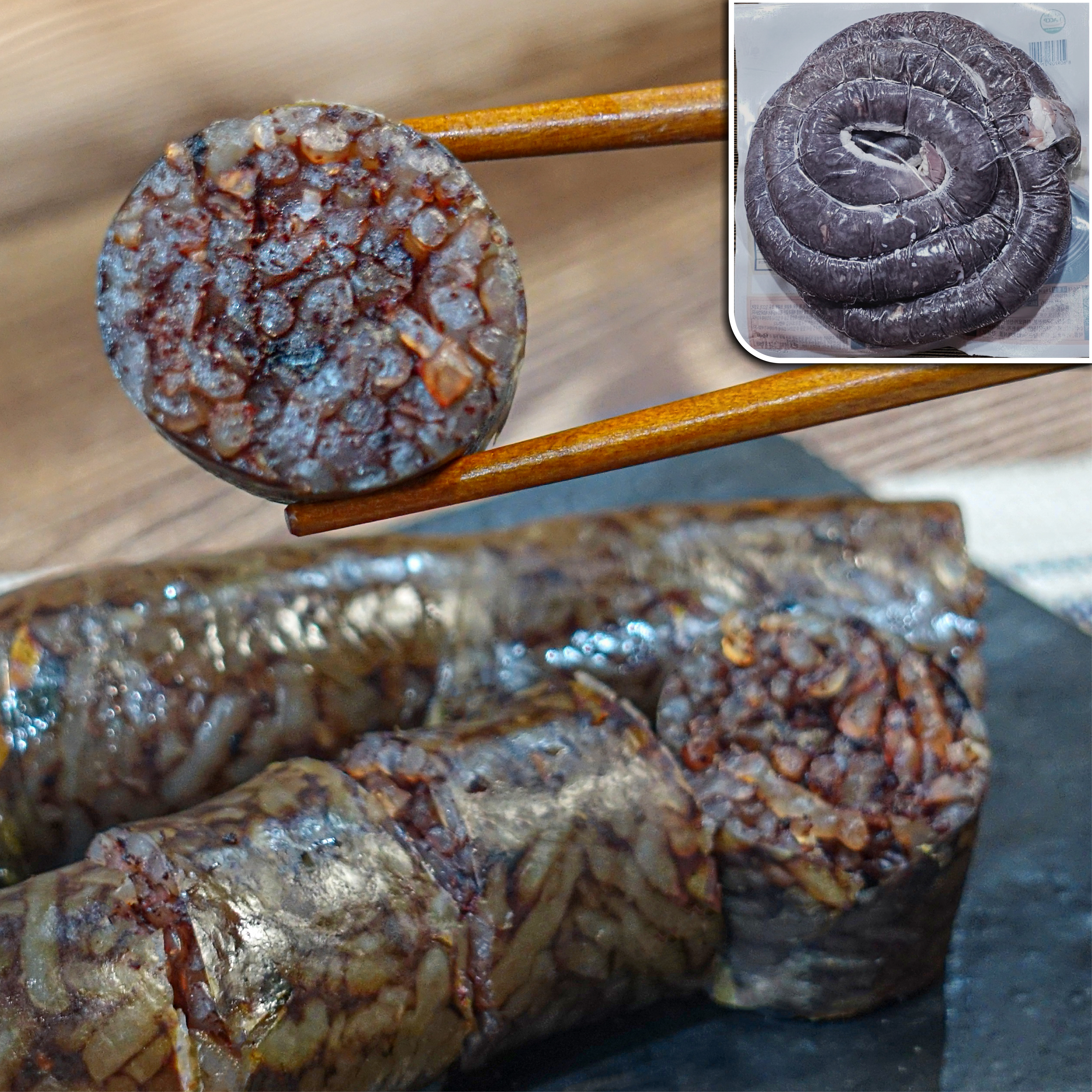 모두의국밥 찰순대2kg 순대국밥재료 당면순대 돼지부산물 분식집 돼지내장모듬 김치순대