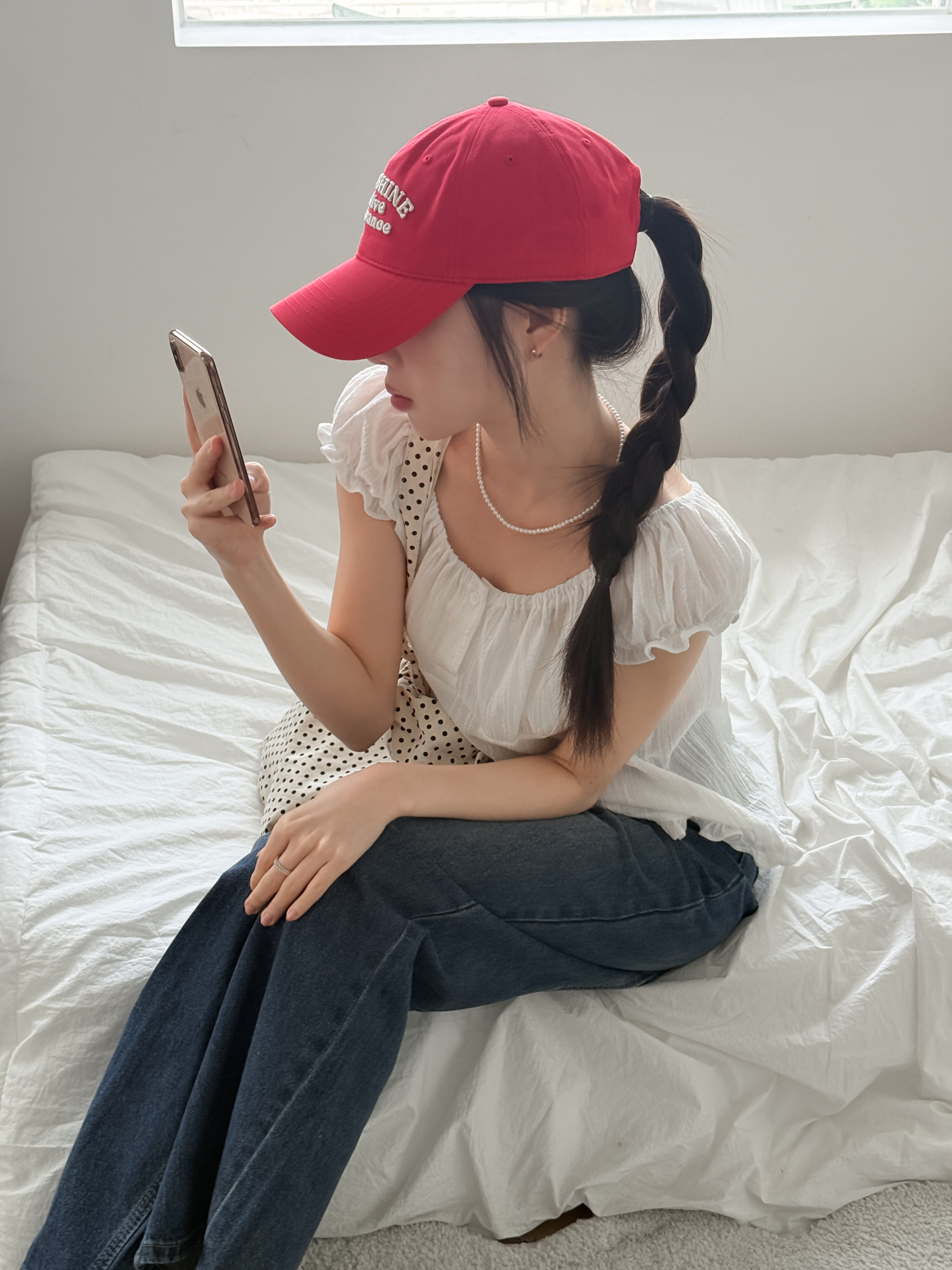 [소두핏] 선샤인 레터링 자수 데일리 볼캡 모자 5color 상세 이미지 13