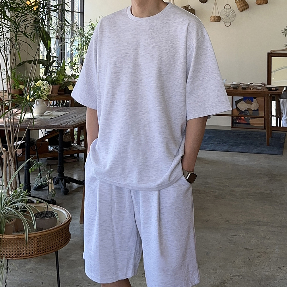 남자 반팔티 오버핏 7부 칠부 티셔츠 남자 오버핏반팔 - 상세 이미지 3