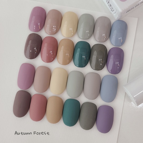 [그라시아 진비 아이비]  어텀포레스트 시럽젤 12 Color Set  가을네일 : 보니비 네일