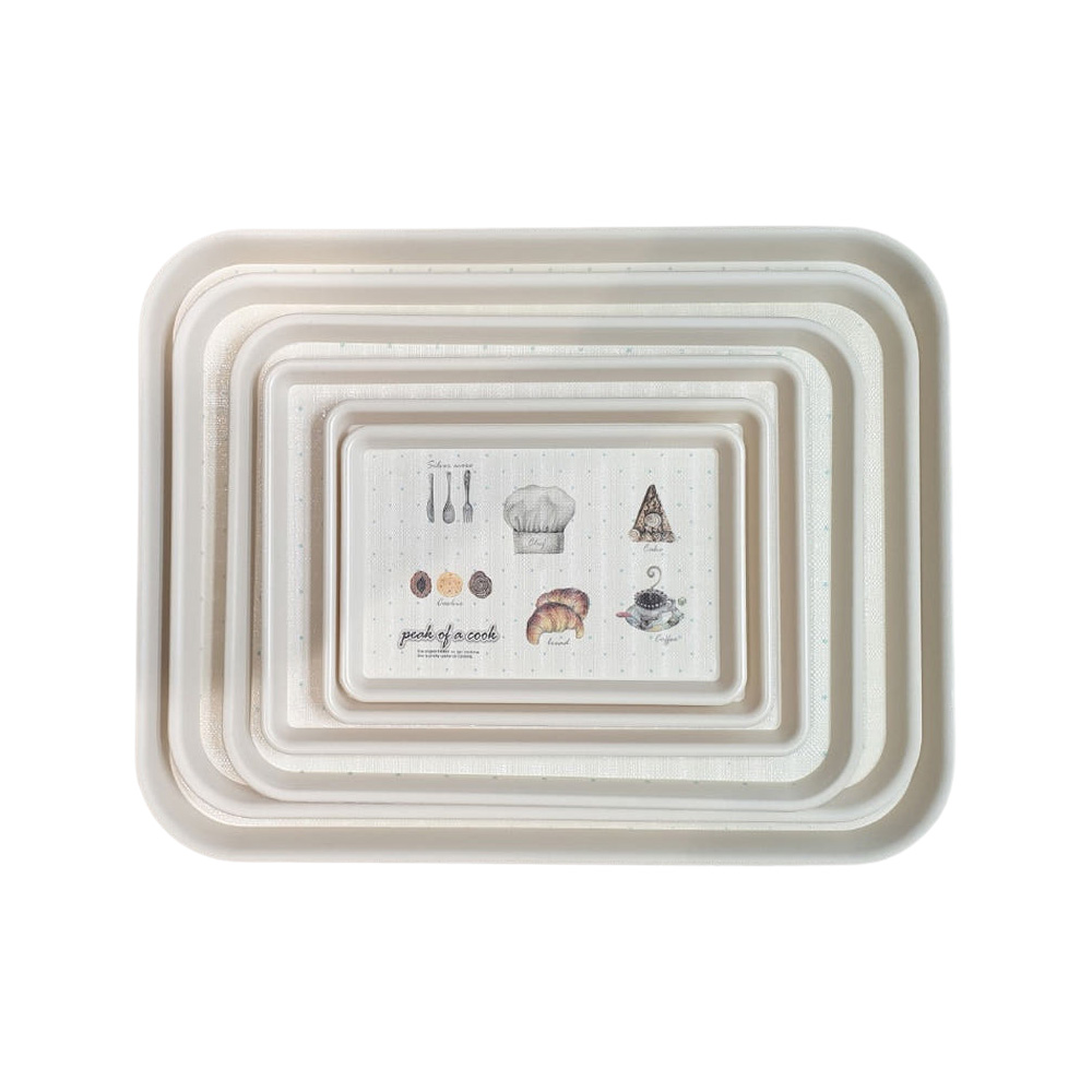 국내생산 미니 사각 플라스틱 쟁반 트레이 22cm, 1개 - 상세 이미지 2