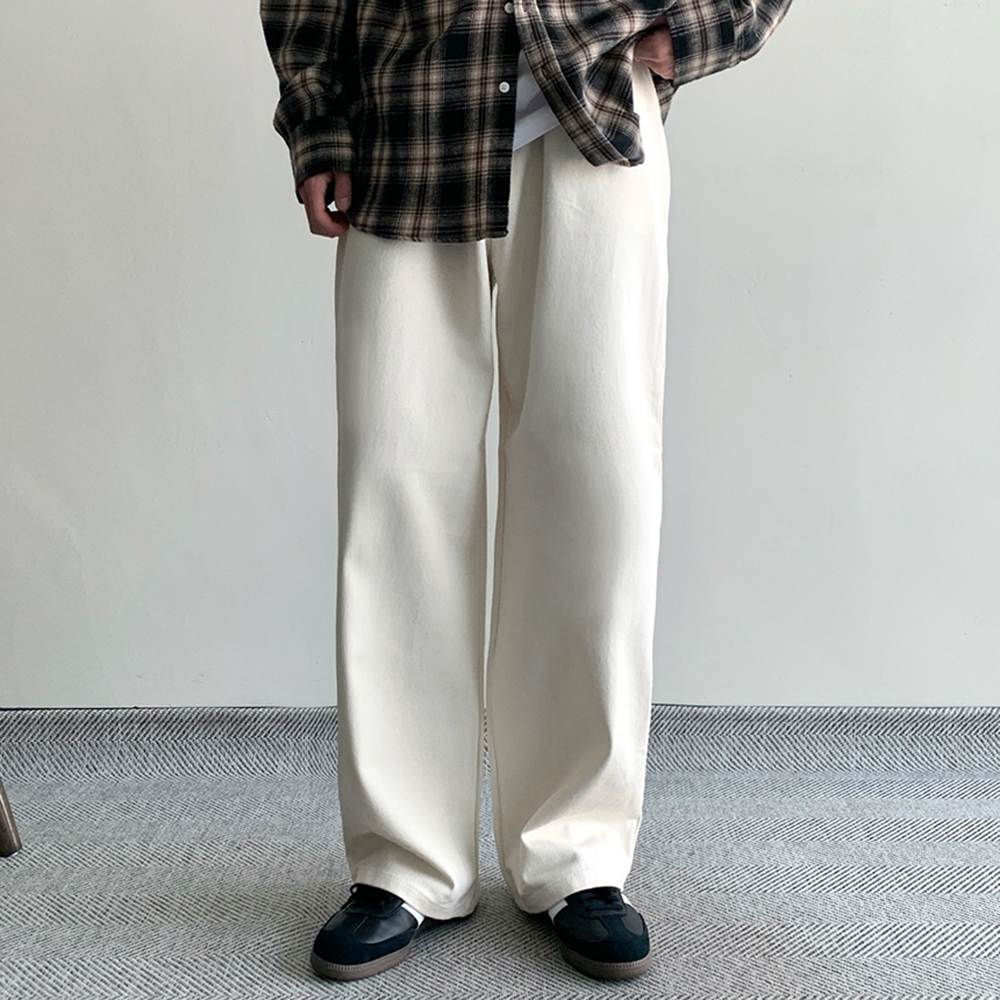 남자와이드팬츠 백바지 치노팬츠 - 상품 이미지