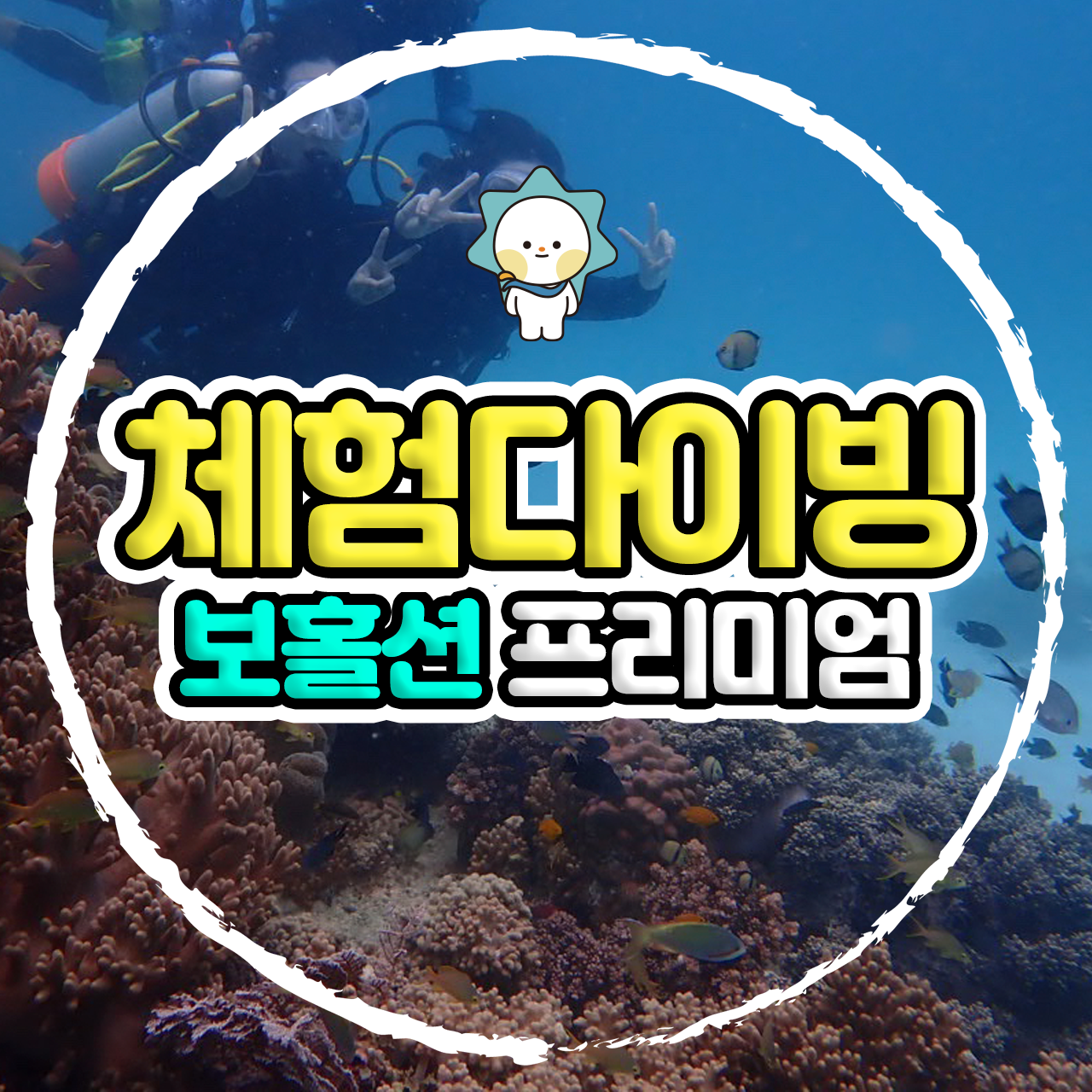 보홀 체험다이빙 스킨스쿠버 보홀션 수중촬영 (한국인강사, 무료픽업드랍) - 상품 이미지